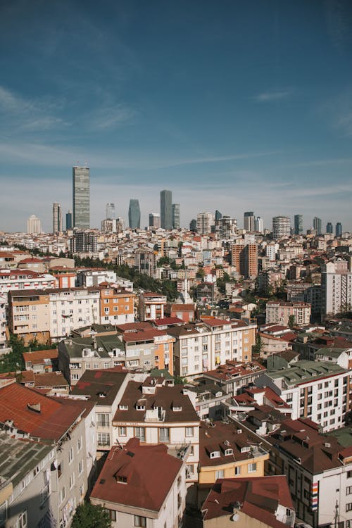 Istanbul Downtown Drone Shot