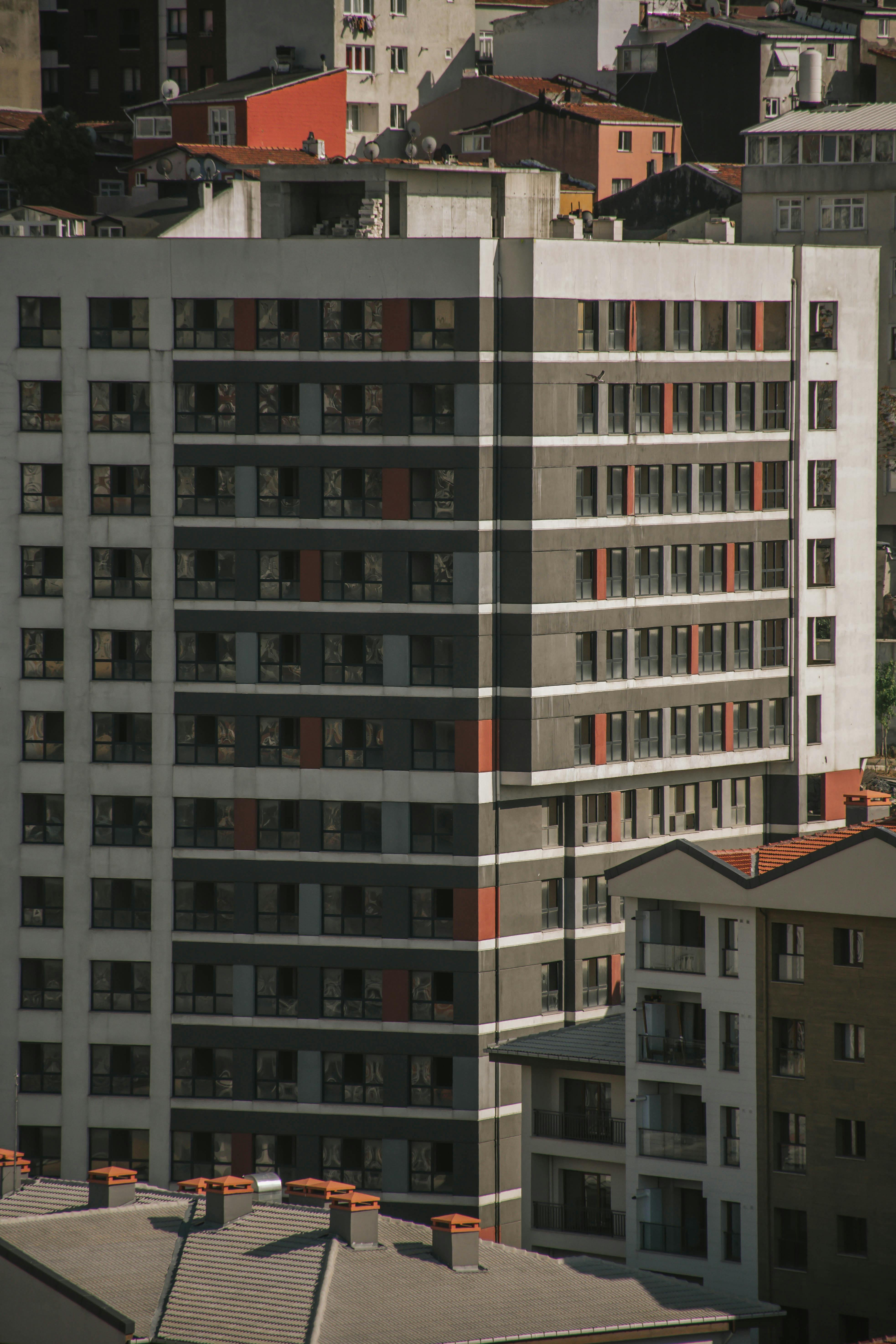 Urban construction and development in a growing city neighborhood