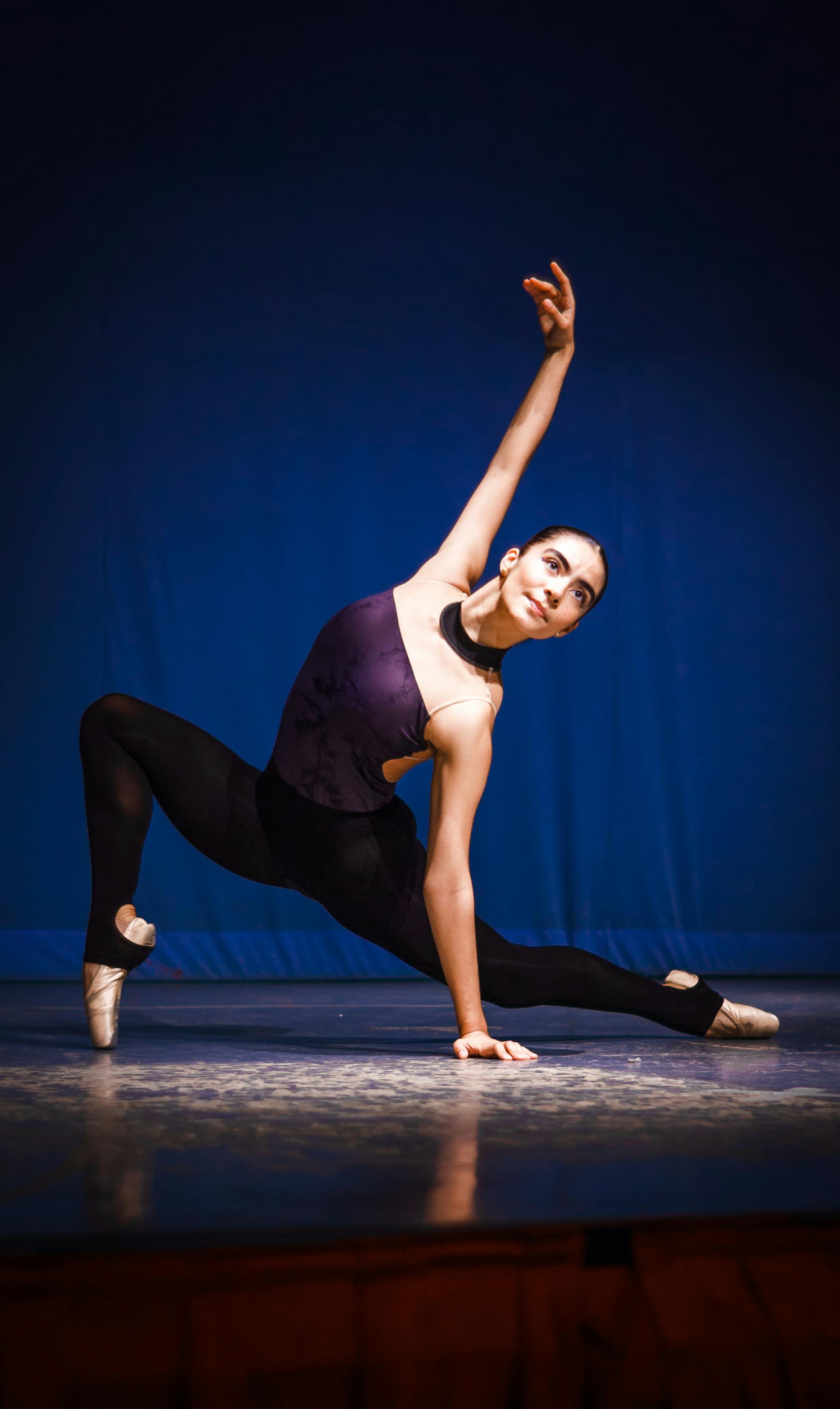 A Preteen Ballerina In Different Dance Poses