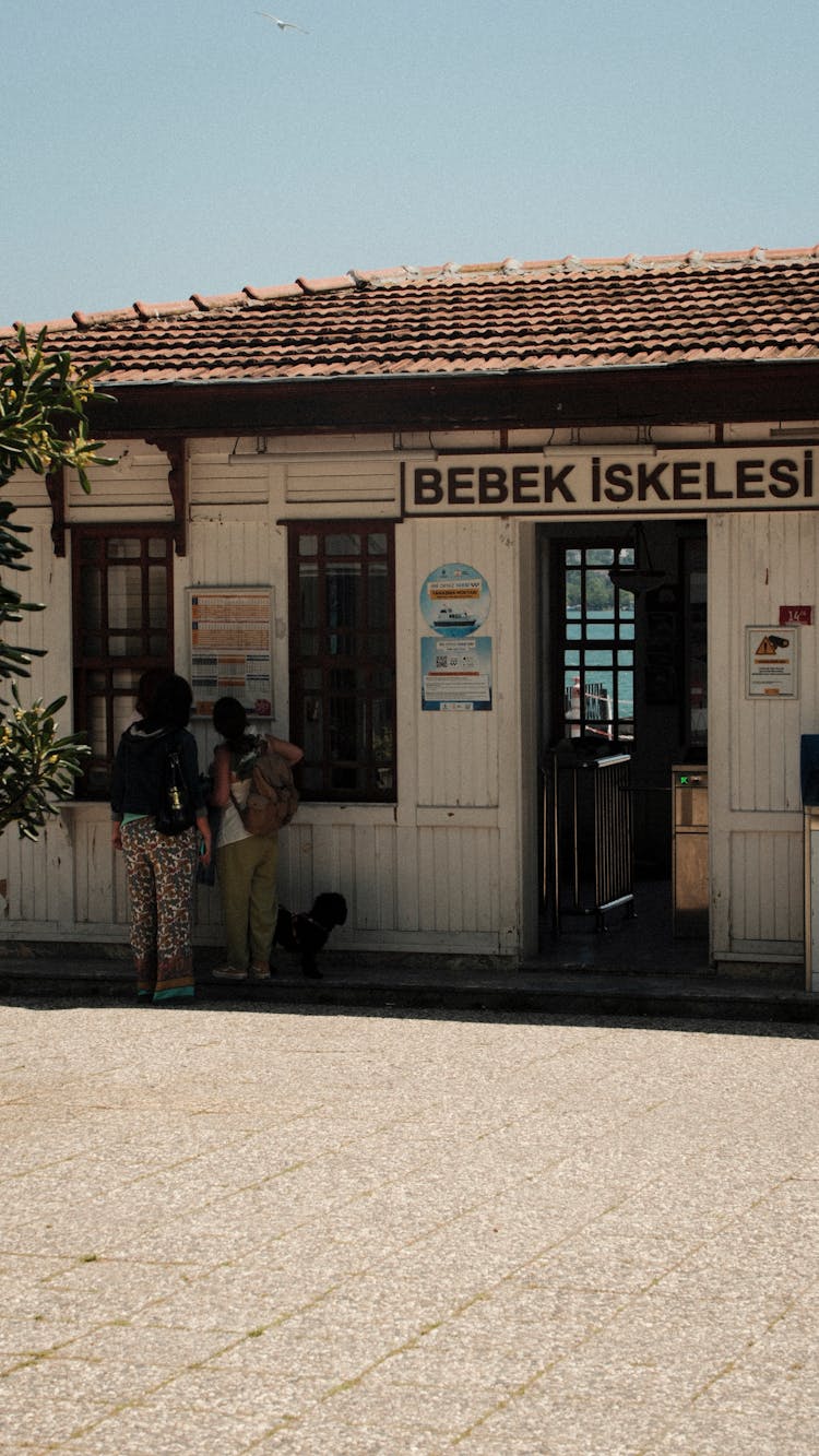 People Near Old Shop Building 