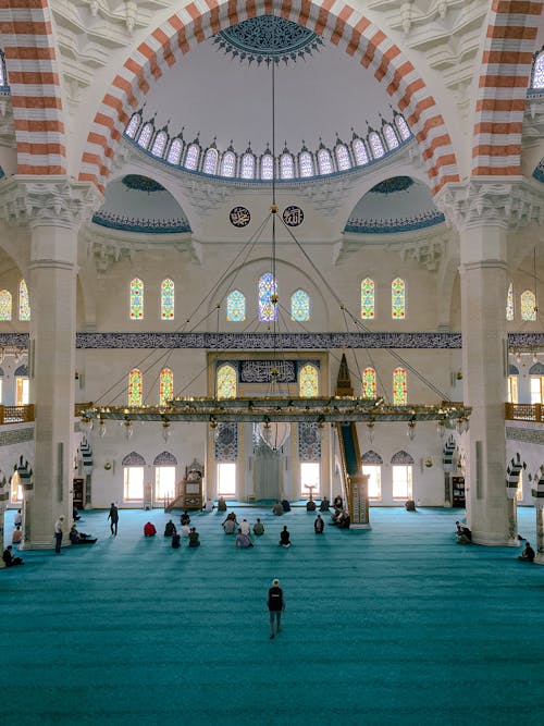 伊斯蘭教, 內部, 垂直拍攝 的 免費圖庫相片