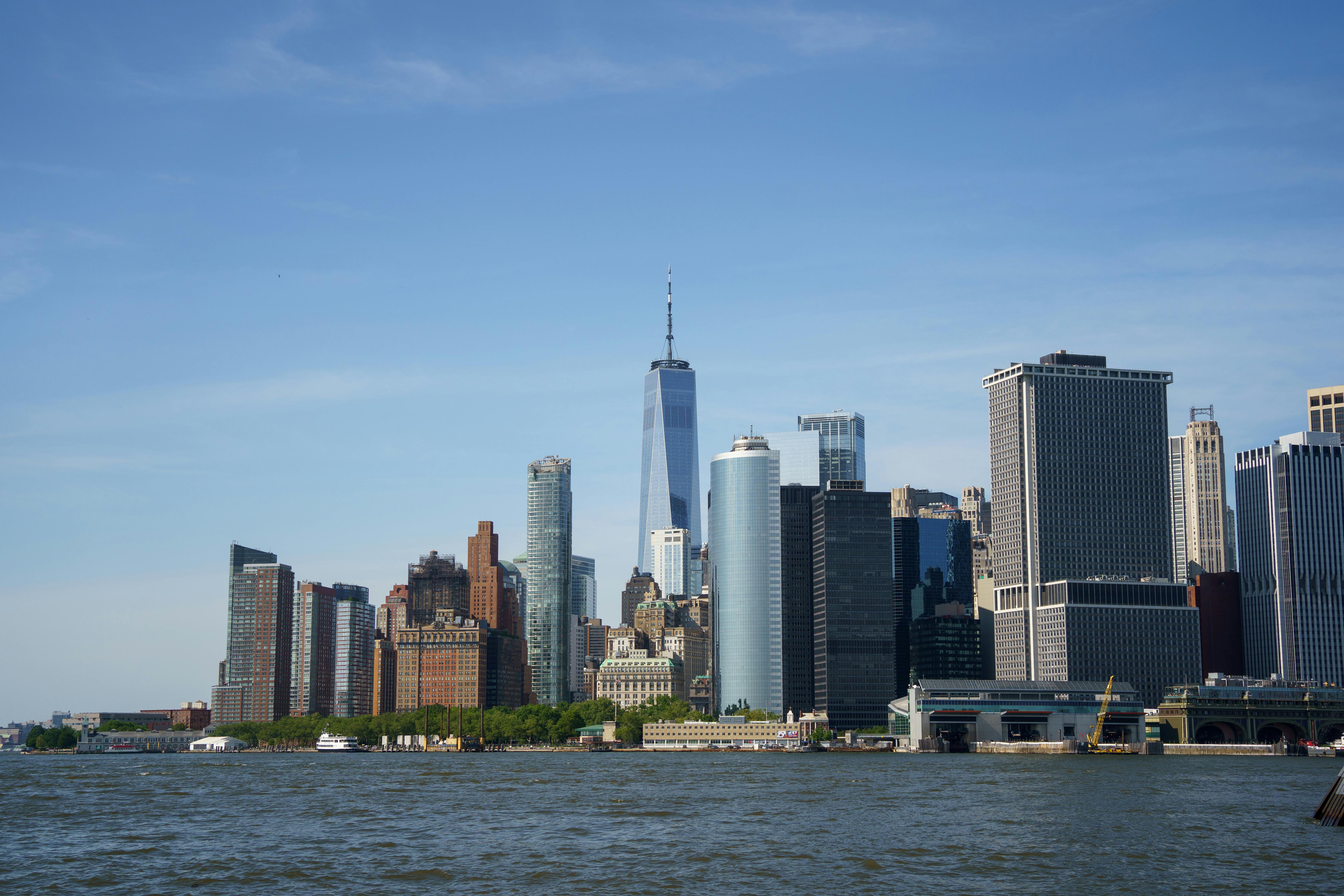 downtown of nyc with wtc