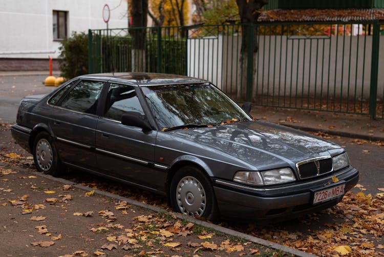 Parked Car In Autumn