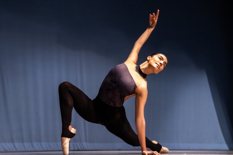 A Ballet Dancer On Stage 