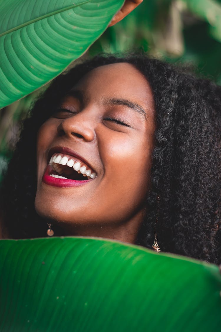 Face Of Laughing Woman