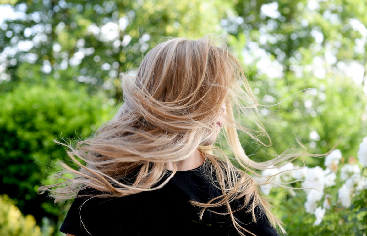 Kadın, kıl, sarı saç içeren Ücretsiz stok fotoğraf