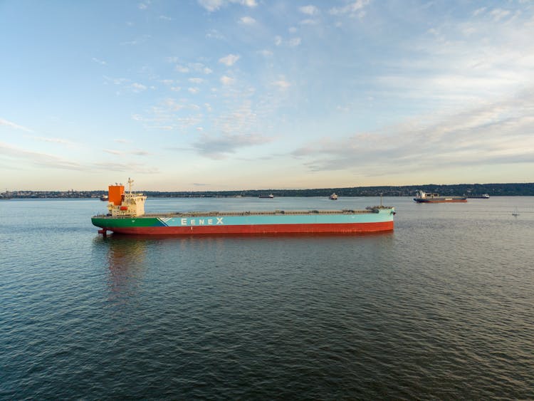 Barges In Bay