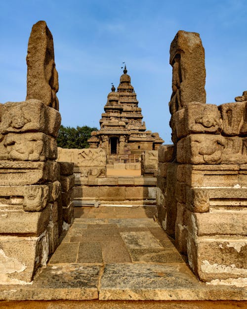 The Shore Temple in Mahabalipuram, India 