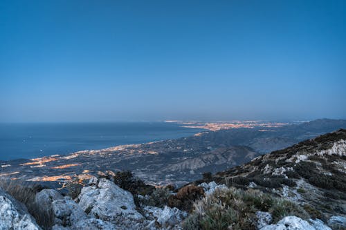 Sea Seen from Mountains
