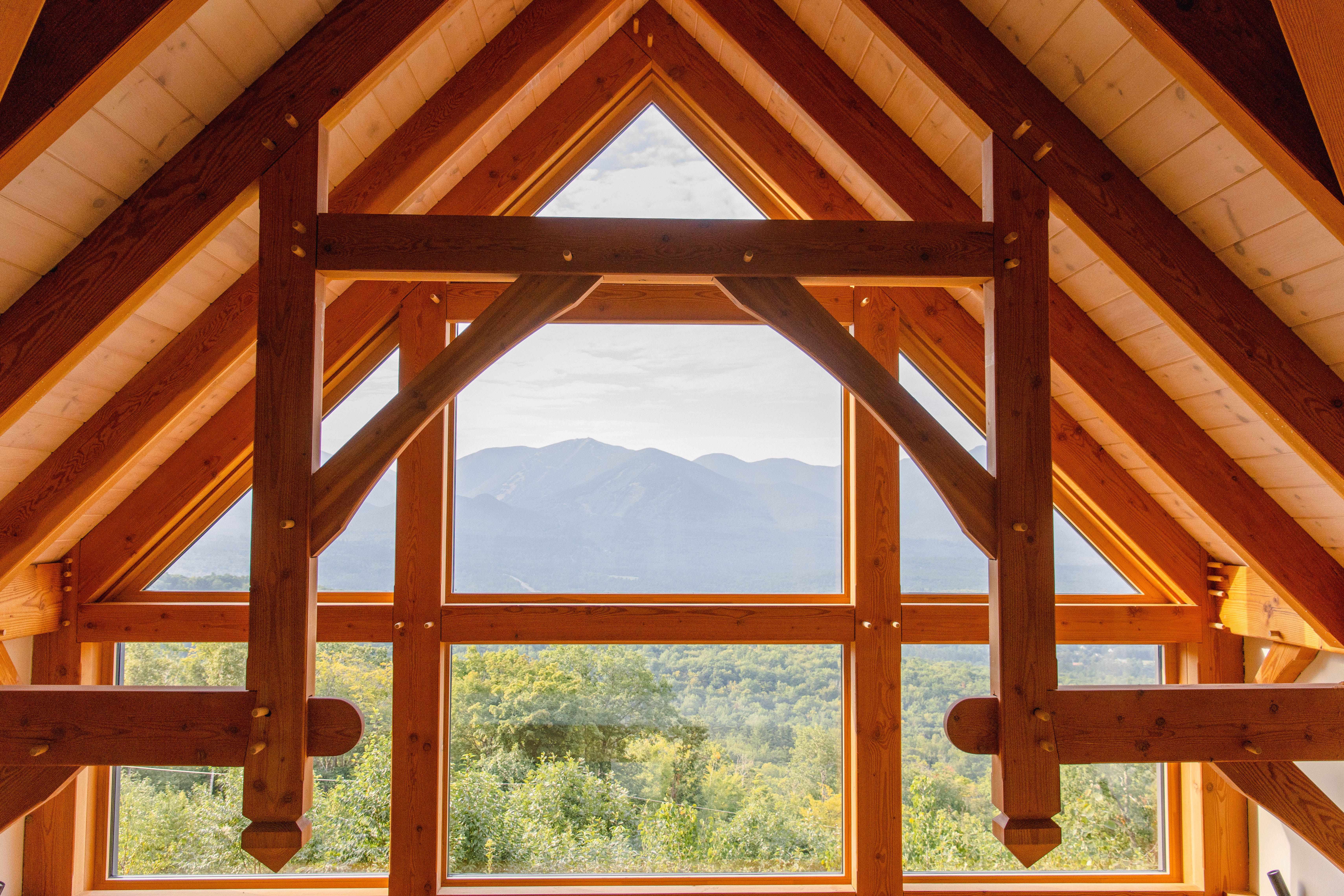 Timber frame construction protected with CitroTech lumber treatment