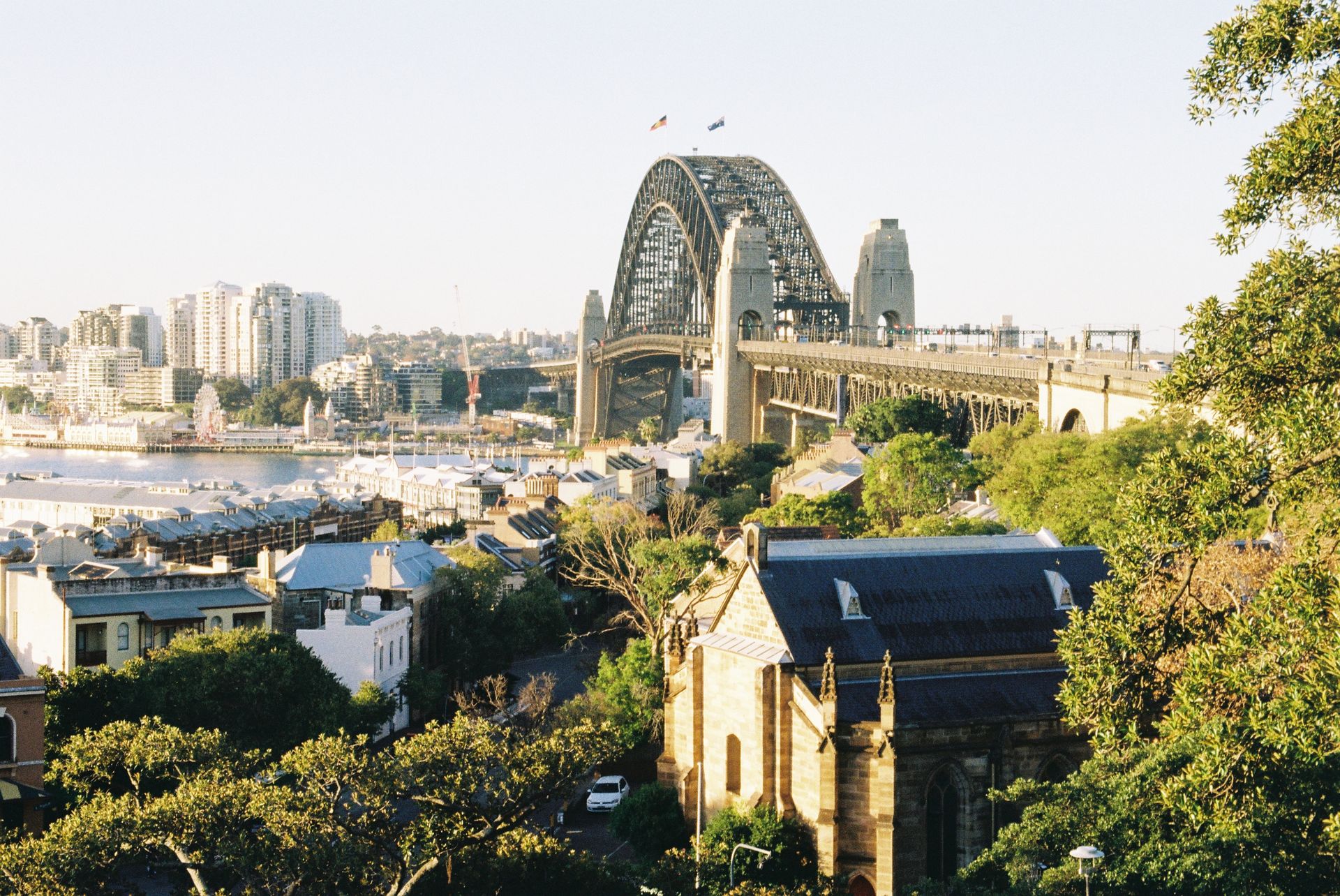 Sydney Australia parliament building harbour in daylight