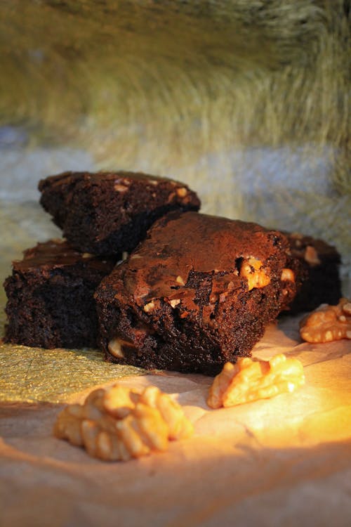 brownie, tatlı, yemek fotoğrafçılığı içeren Ücretsiz stok fotoğraf