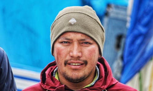Man in a Beanie in the Himalayas