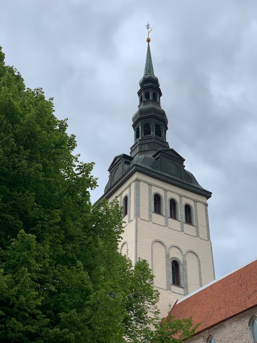 Tower of St. Nicholas Church in Tallinn, Estonia