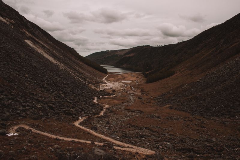 Dramatic glacial valley at Glendalough, County Wicklow