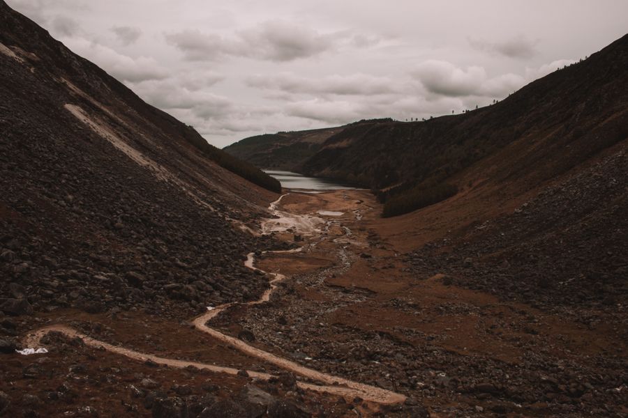The glacial valley at Glendalough