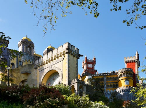 Kostenloses Stock Foto zu befestigung, blauer himmel, burg