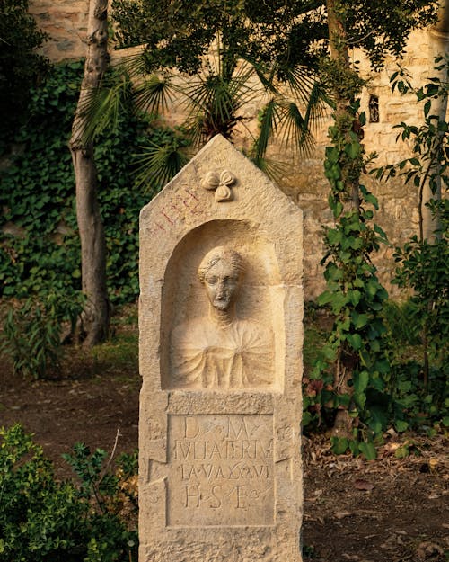 Stone Monument at Old Cemetery
