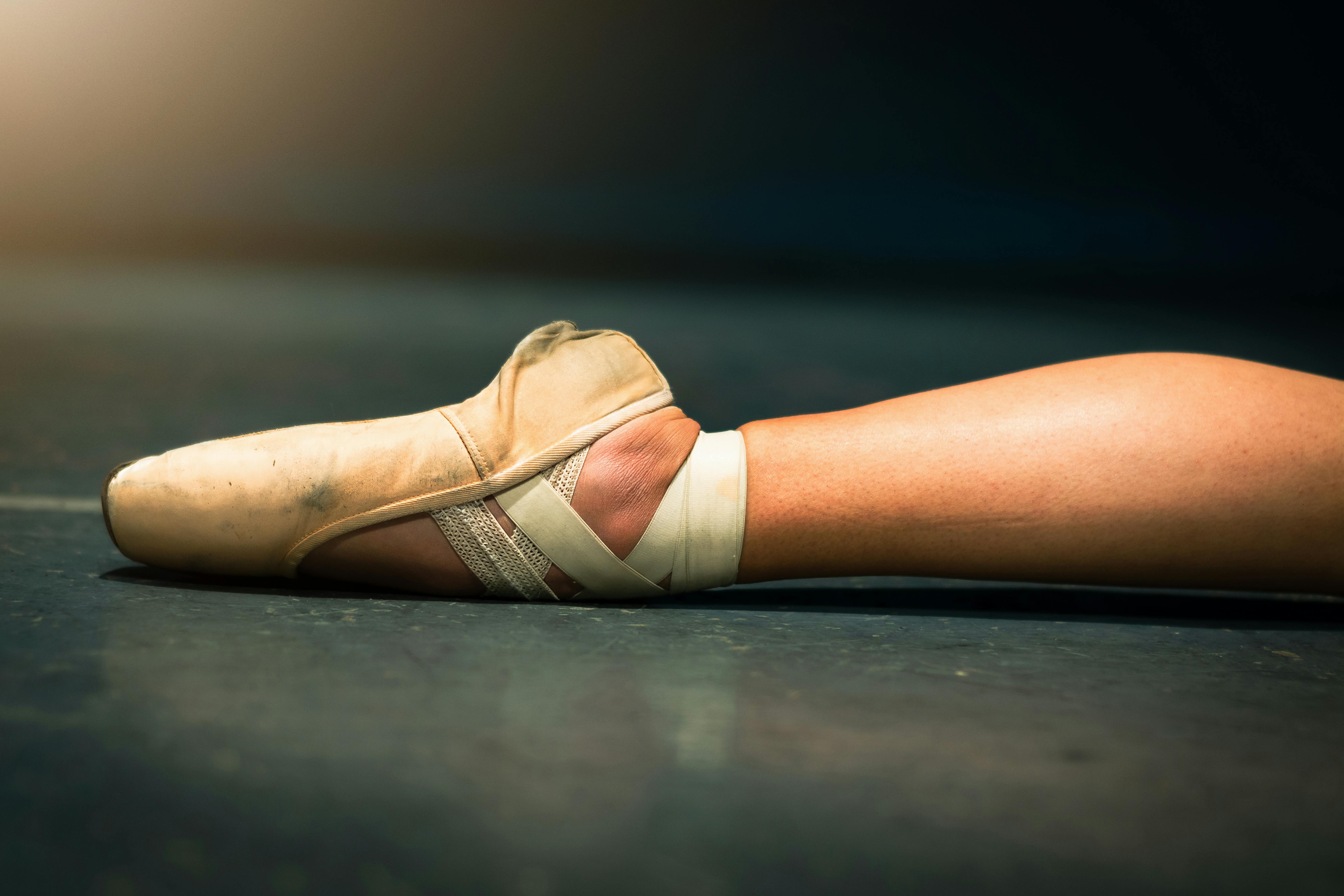 worn out ballet shoes photography