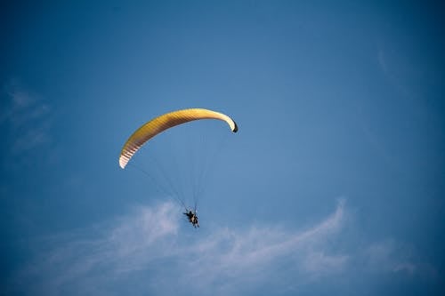 Parachuting on Clear Sky