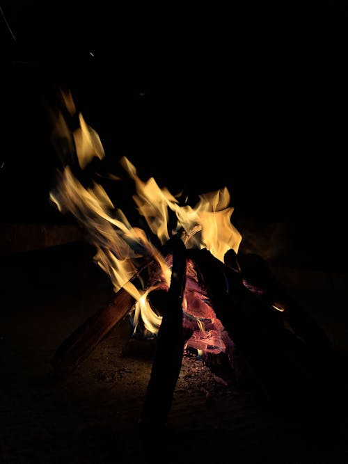 Foto d'estoc gratuïta de crema de fusta, flama, flama encesa
