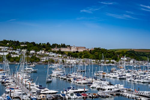 Marina on Sea Shore in Town in UK