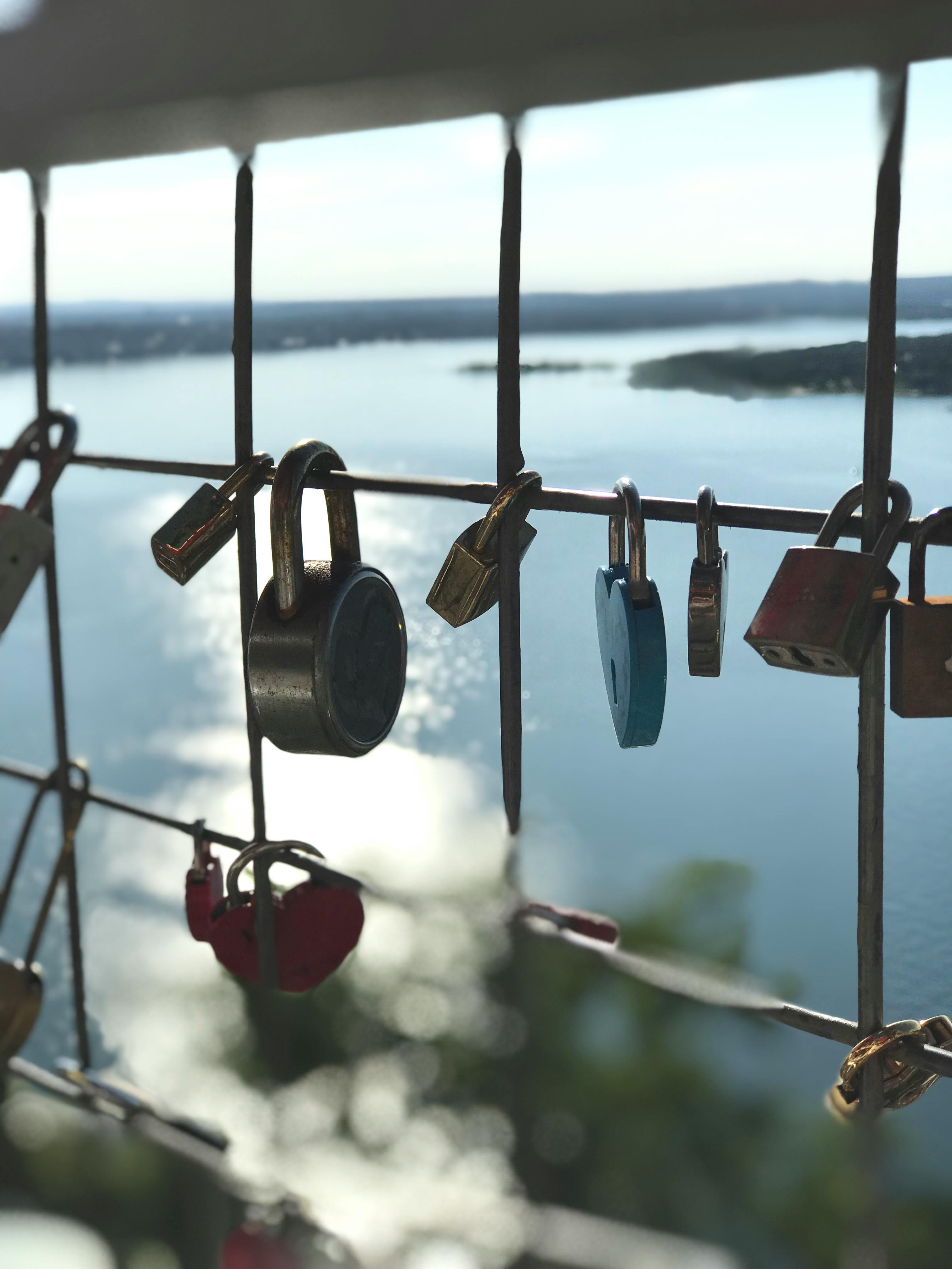 Padlocks on a Bridge · Free Stock Photo