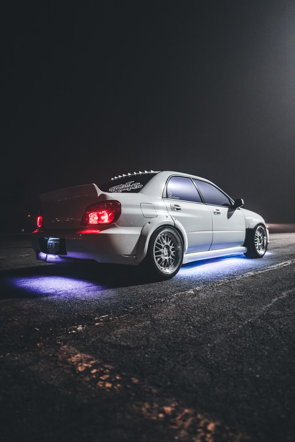Illustrative example of Underglow lighting