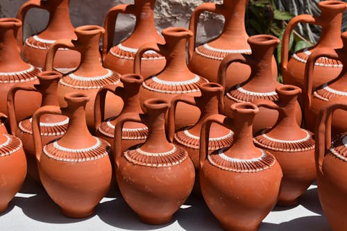 Many Clay Jugs