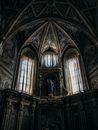 Church Hall With Statue