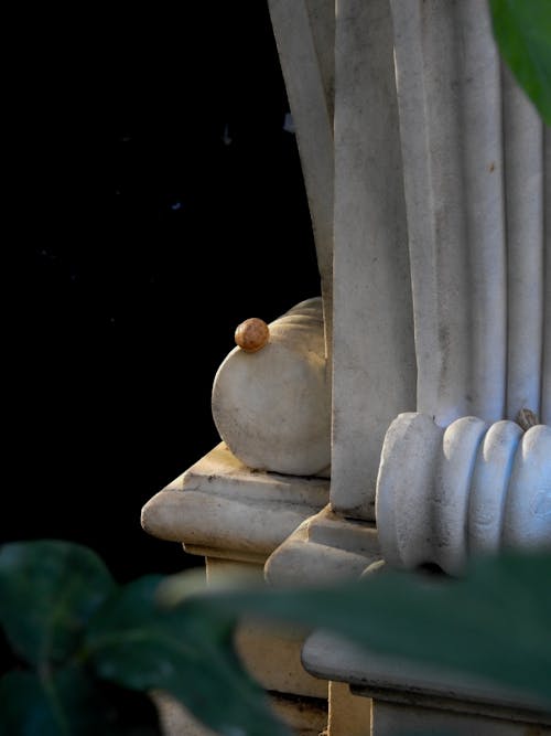 Close-up of a Marble Sculpture 