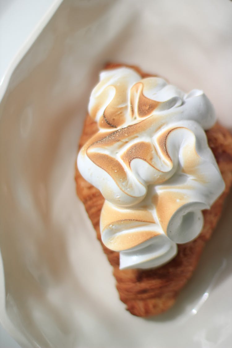 Close-up Of A Meringue Cake 