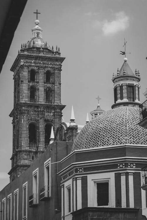 Immagine gratuita di architettura gotica, bianco e nero, cattedrale