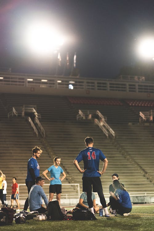 Men on an American Football Match