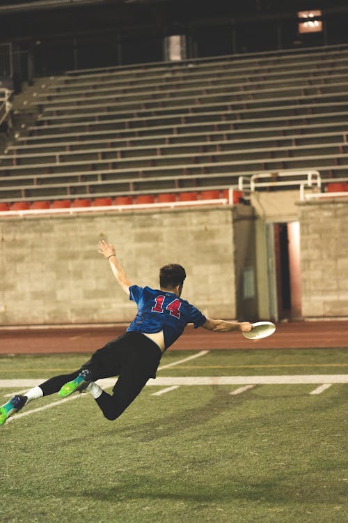 Man Playing American Football