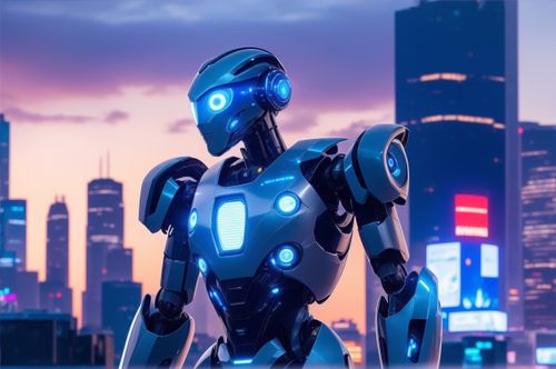 Free An advanced humanoid robot Stock Photo