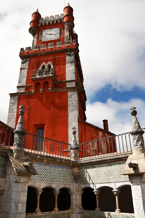 Darmowe zdjęcie z galerii z czerwona wieża, lokalne zabytki, pena palace