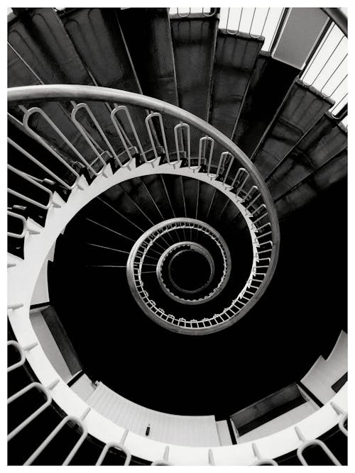 Top View of a Spiral Staircase