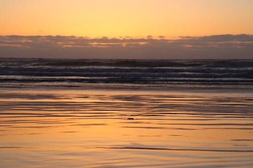 Immagine gratuita di tramonto sulla spiaggia