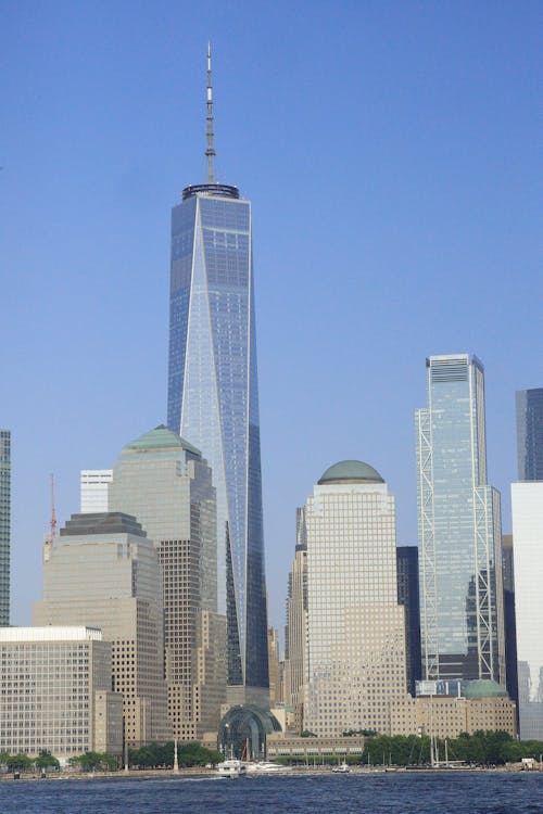 View of One World Trade Center in New York City, New York, United States 