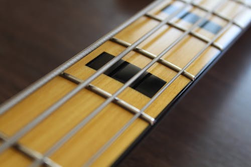 Close up of Guitar Cords
