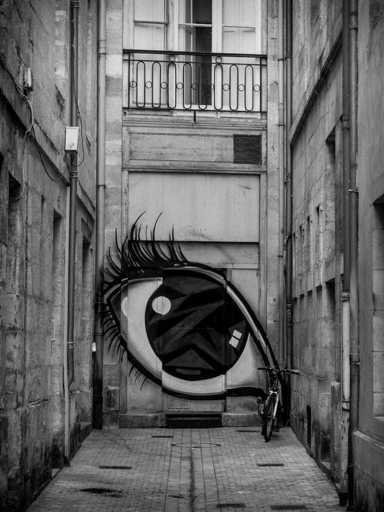 Eye Mural On Building