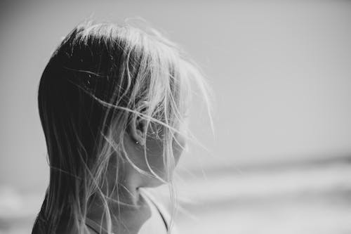 Monochrome Photo of Girl