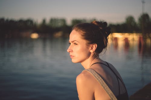 Woman Facing Sideways in Shallow Photo