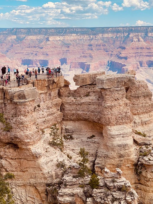 Tourists Visiting Canyon