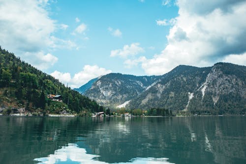 Imagine de stoc gratuită din apă, dealuri, lac