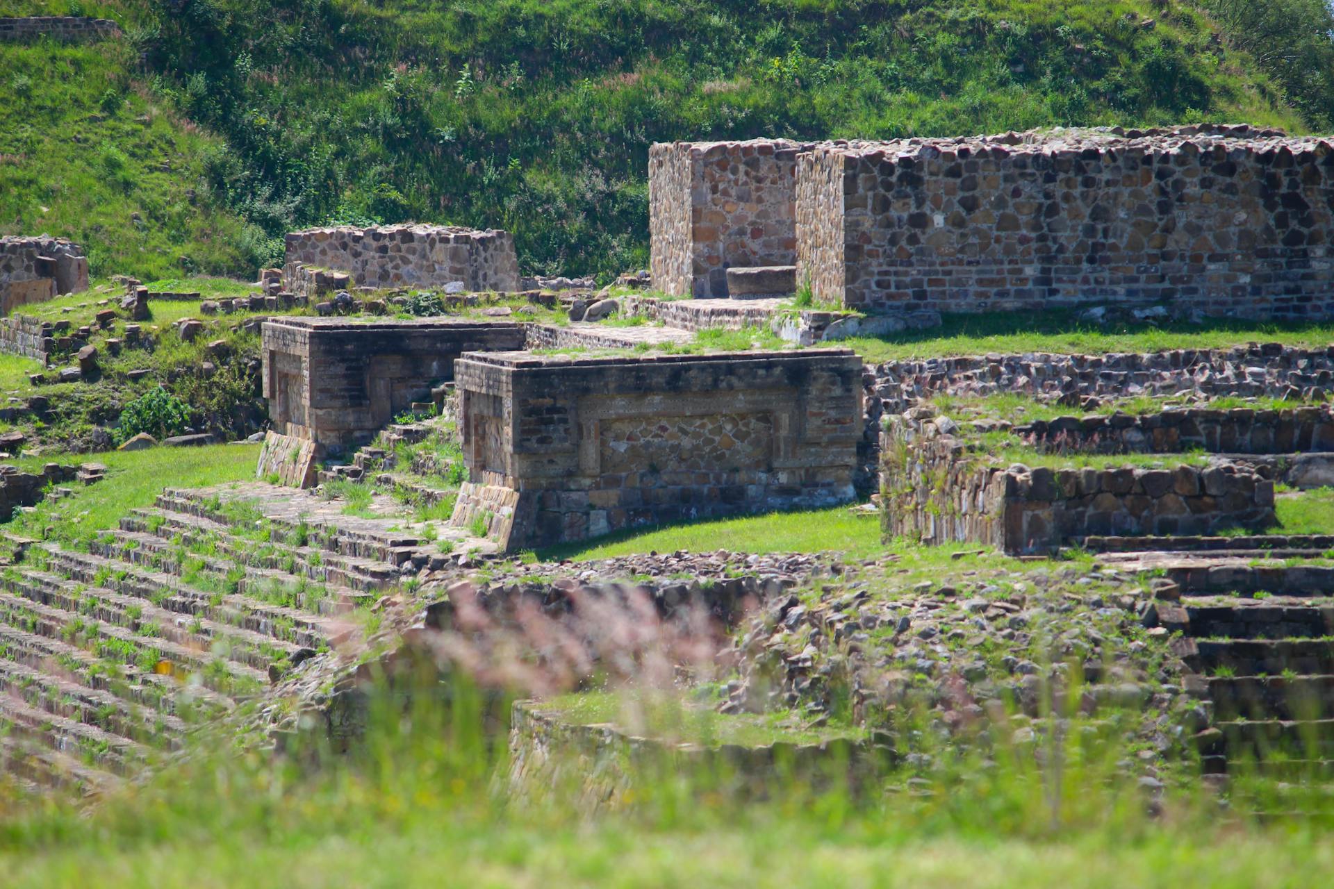 Ruins of an Old Temple in Mexico