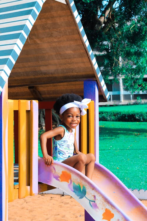 A Girl on a Slide