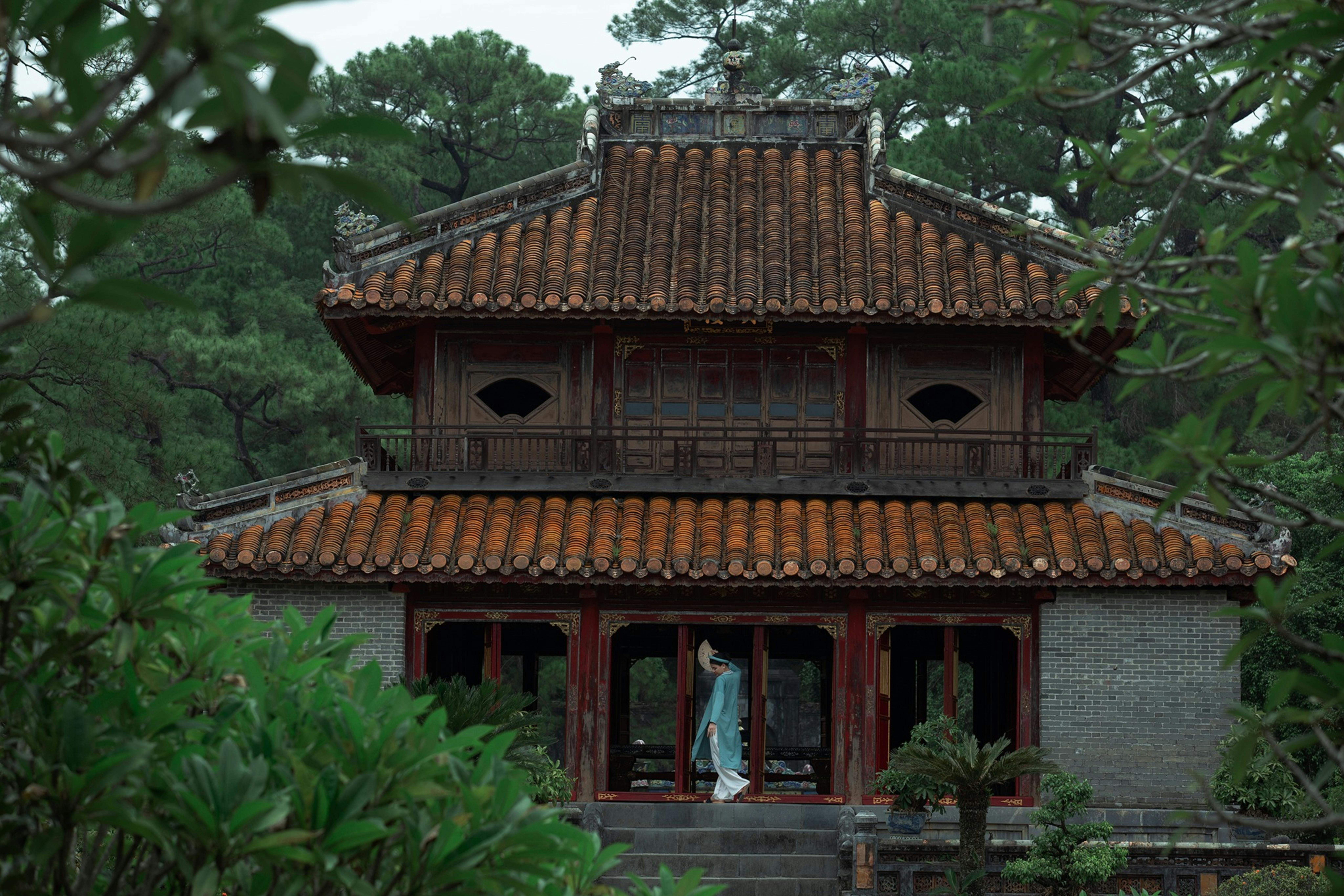 Free Minh Mang Emperor Tomb in Hue, Vietnam Stock Photo