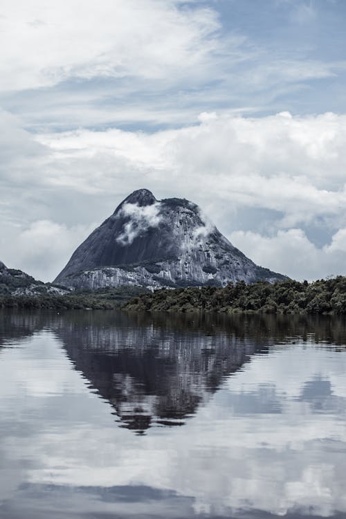 River and Rock Formation behind